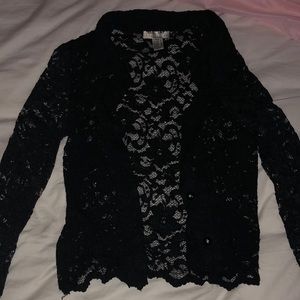 Well Jay Black Lace Jacket